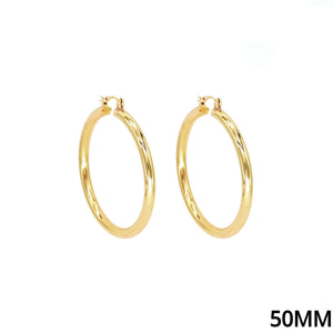 ALUMINUM HOOP EARRINGS ( 772 50G )