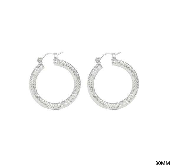 30mm HOOP EARRINGS ( 777 30S )