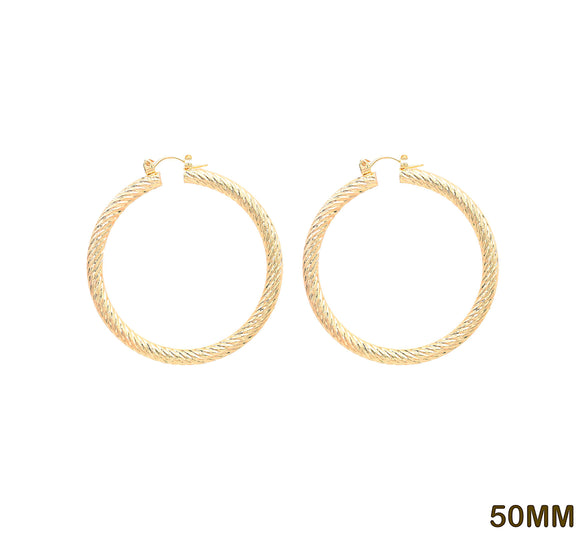 50mm HOOP EARRINGS ( 777 50G )