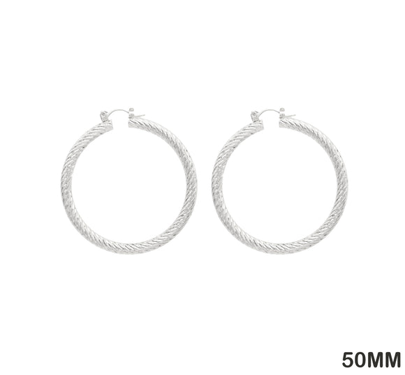 50mm HOOP EARRINGS ( 777 50S )