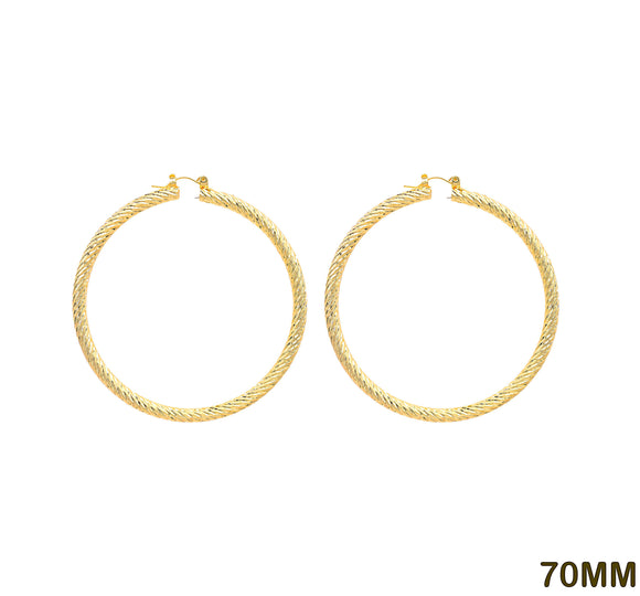 70mm HOOP EARRINGS ( 777 70G )