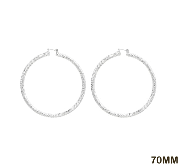 70mm HOOP EARRINGS ( 777 70S )