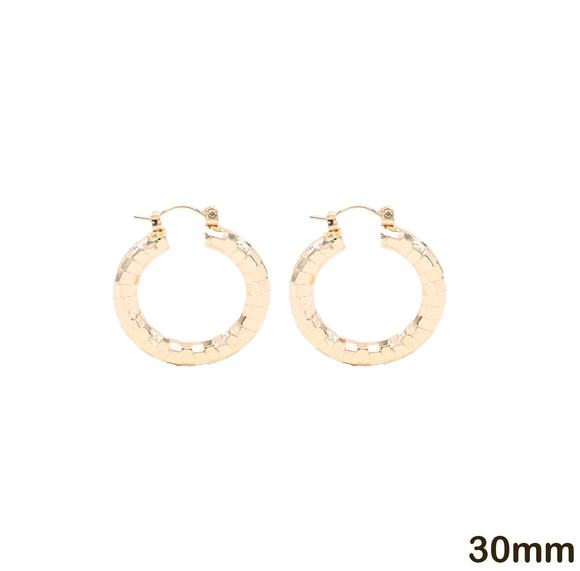 5mm ALUMINUM HOOP EARRINGS ( 792 30G )