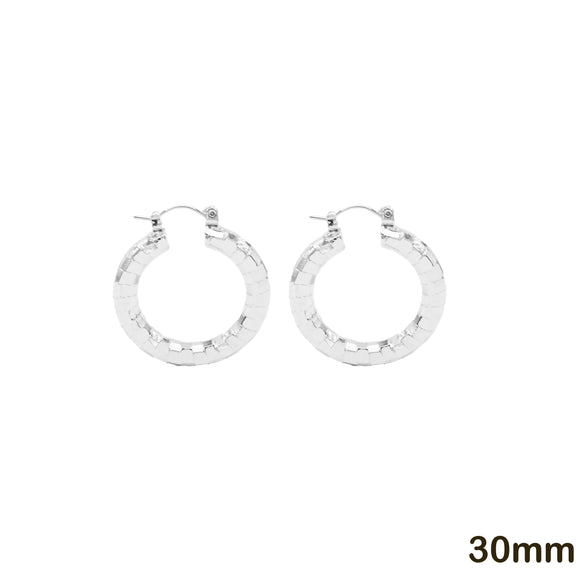 5mm ALUMINUM HOOP EARRINGS ( 792 30S )