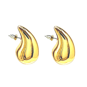 GOLD TEARDROP EARRINGS ( 8277 G )