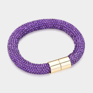 PURPLE STONE BRACELET ( 25 49 )