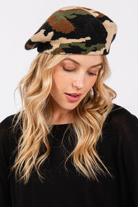 CAMO BERET TAM HAT ( 0173 )