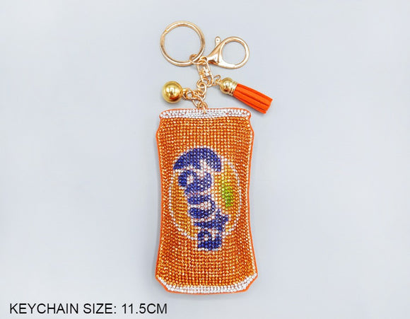 ORANGE SODA KEYCHAIN ( 1586 )