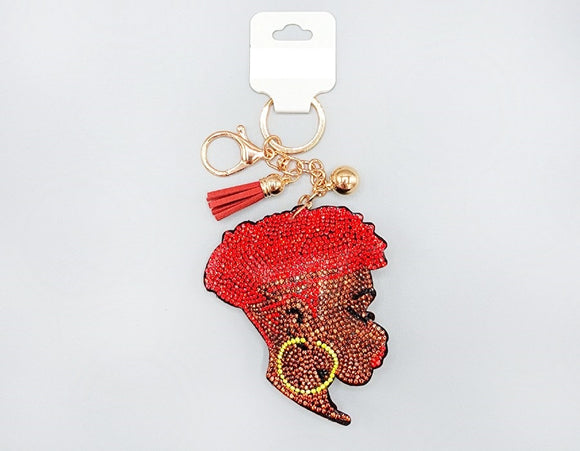 RED WOMAN KEYCHAIN BLUE ( 1624 RD )