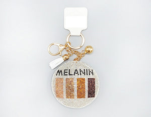 WHITE MELANIN KEY CHAIN ( 1639 WHT )