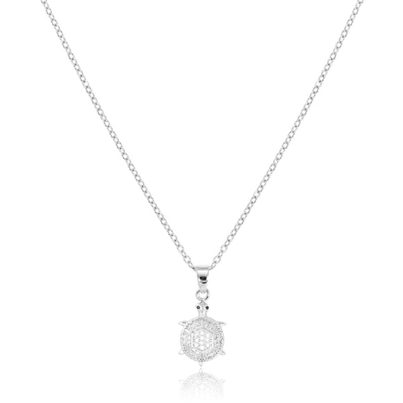 STAINLESS STEEL TURTLE NECKLACE ( 3178 S )