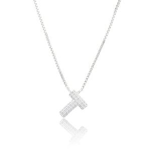 MICRO PAVE CZ INITIAL NECKLACE ( 3186 TS )