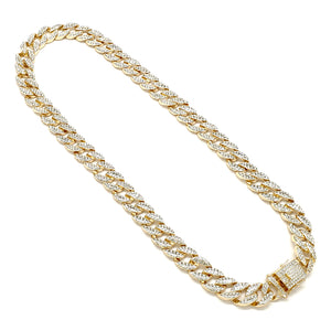 ICE OUT CHAIN NECKLACE 24" ( 4104 GL24 )