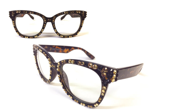 BROWN LEOPARD PRINT OPTICAL GLASSES ( 29 BRLEO )