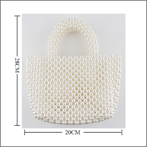 CREAM PEARL PURSE ( MPB CR )
