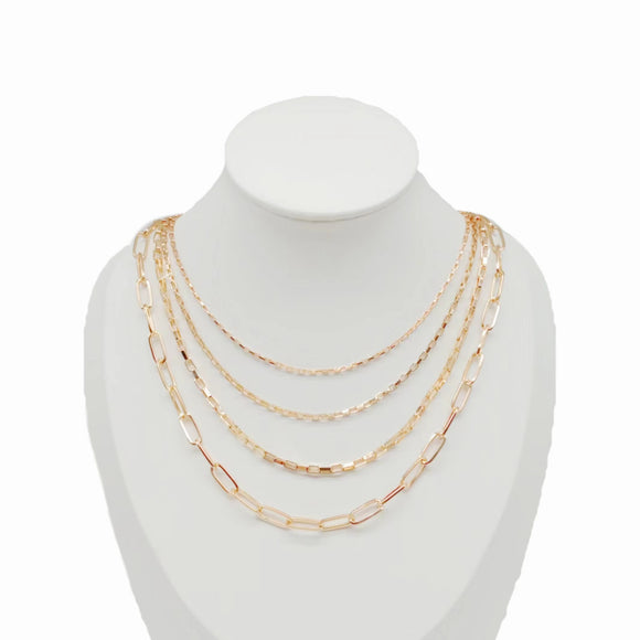 GOLD DANGLING CHAIN NECKLACE ( 0338 GDXX )