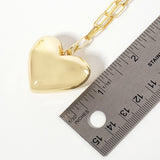 GOLD DIPPED HEART NECKLACE ( 6290 G )