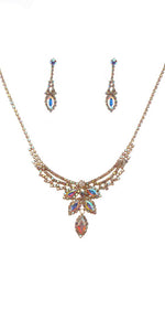 GOLD AB NECKLACE SET ( 22201 ABGD )