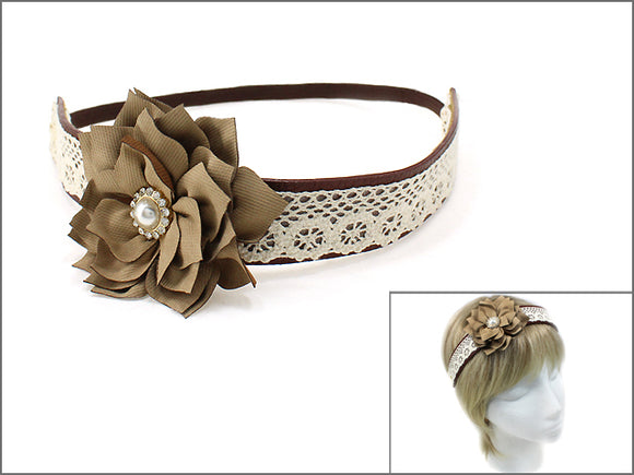FLOWER HEADBAND ( 0478 GLBRN )