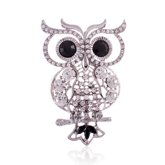 CRYSTAL OWL PIN ( 1547 SCL )