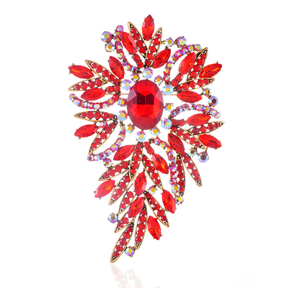 Large Brooch ( 1573 RED )