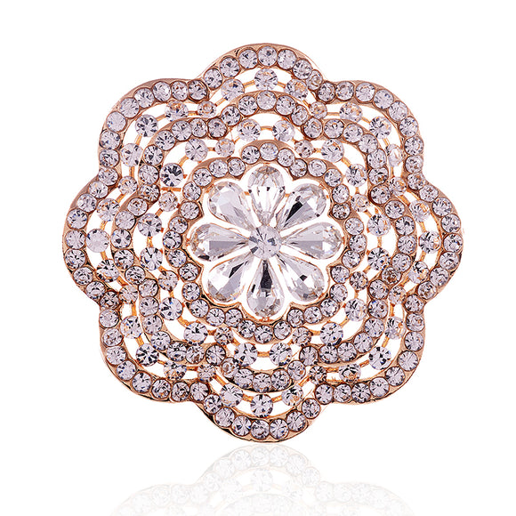 Large Crystal Flower Pin ( 1575 GCL )