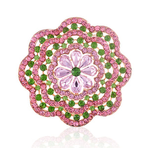 Large Crystal Flower Pin ( 1575 PNG )