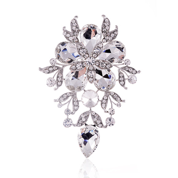Large Crystal Brooch ( 1577 SCL )