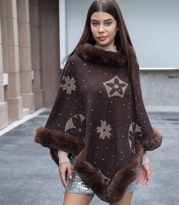 WOMEN'S WRAP ( 6168 BROWN )