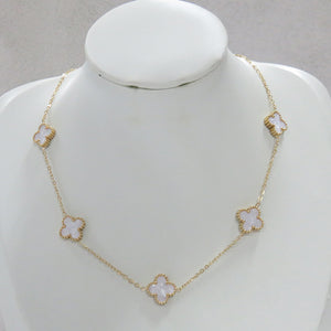 QUATREFOIL PENDANT NECKLACE ( 503 WT )