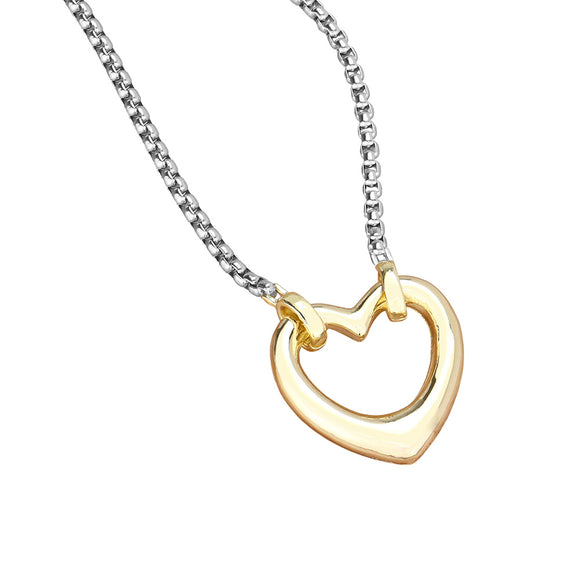 14K GOLD PLATED BRACELET HEART ( 9613 B )