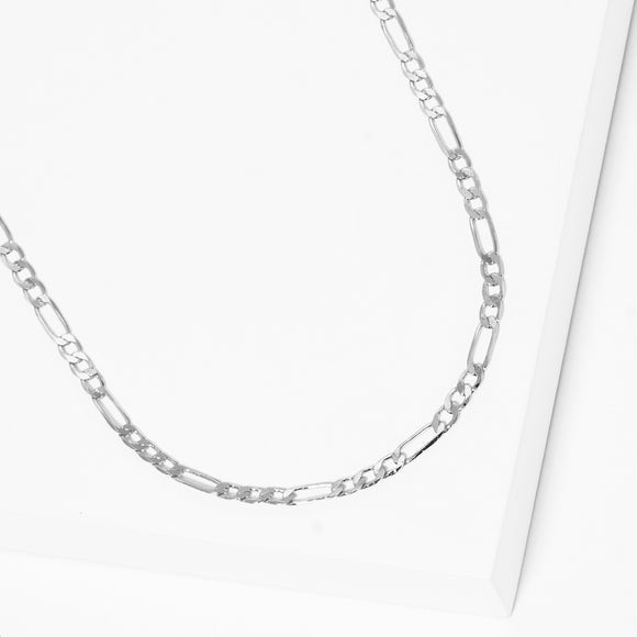 WHITE GOLD DIPPED NECKLACE ( 2549 R )