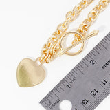 SILVER HEART NECKLACE ( 2857 R )