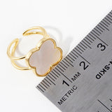 GOLD QUATREFOIL ADJUSTABLE RING ( 2900 G )