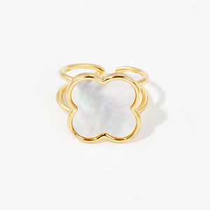 GOLD QUATREFOIL ADJUSTABLE RING ( 2900 G )