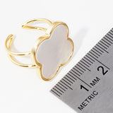 GOLD QUATREFOIL ADJUSTABLE RING ( 2901 G )