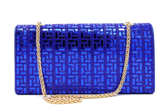 RHINESTONE PURSE ( 4905 BLUE )