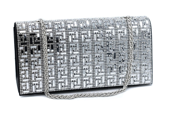 RHINESTONE PURSE ( 4905 BLACK )