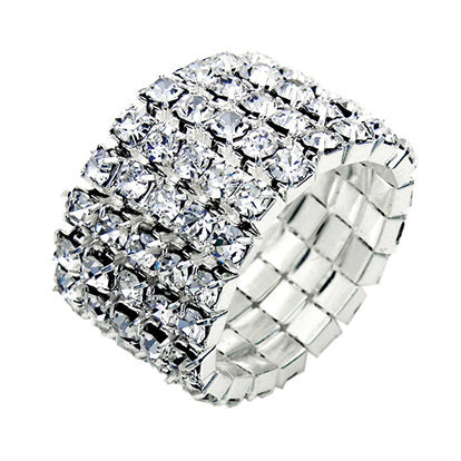 SILVER 5 LINE RING ( 0930 )