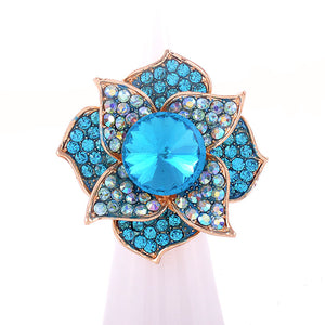 AQUA FLOWER RING STONES ( 1311 AQ )