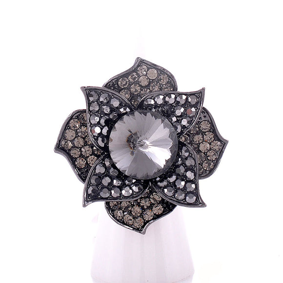 BLACK DIAMOND FLOWER RING STONES ( 1311 BD )