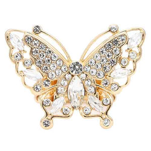 GOLD BUTTERFLY STRETCH RING ( 2427 GDCL )