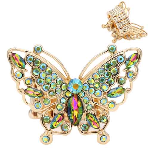 GOLD BUTTERFLY STRETCH RING ( 2427 GRAB )