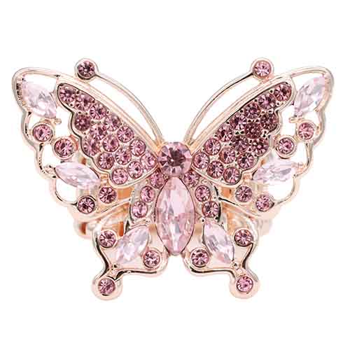 ROSE GOLD BUTTERFLY STRETCH RING ( 2427 RGPK )