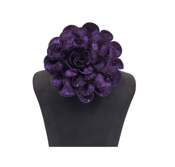 BIG FLOWER BROOCH PURPLE ( 0046 PUPU )