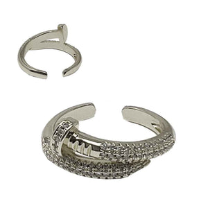 SILVER FASHION RING ( 1265 R )