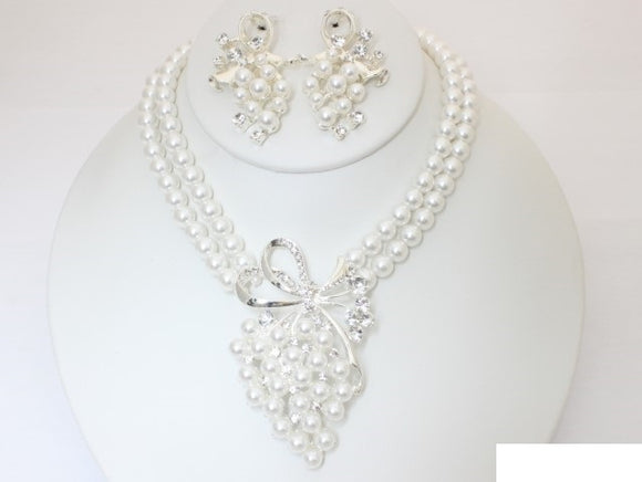 PEARL NECKLACE SET ( 20475 SWH )