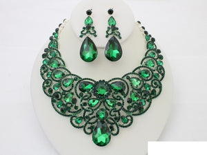 RHINESTONE NECKLACE SET ( 20707 SEME )