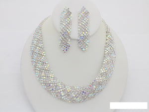 SILVER NECKLACE SET ( 20752 SCRY )