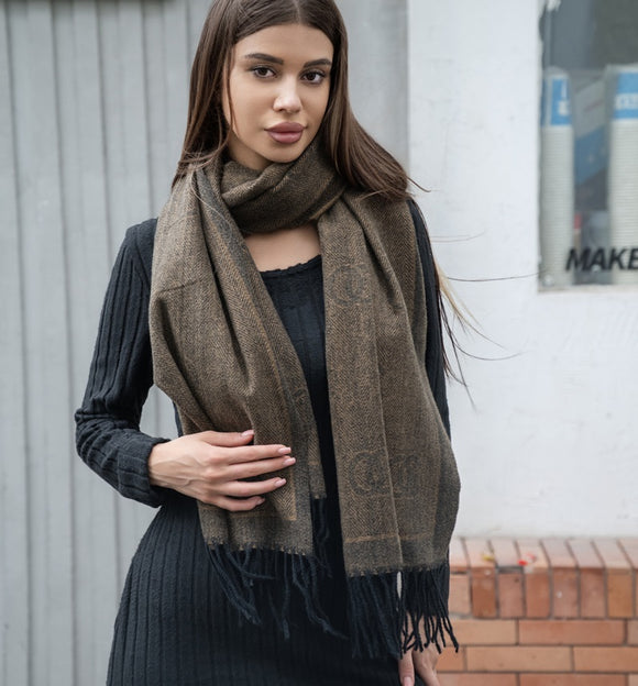 WOMEN'S SCARF ( 5097 BROWN )